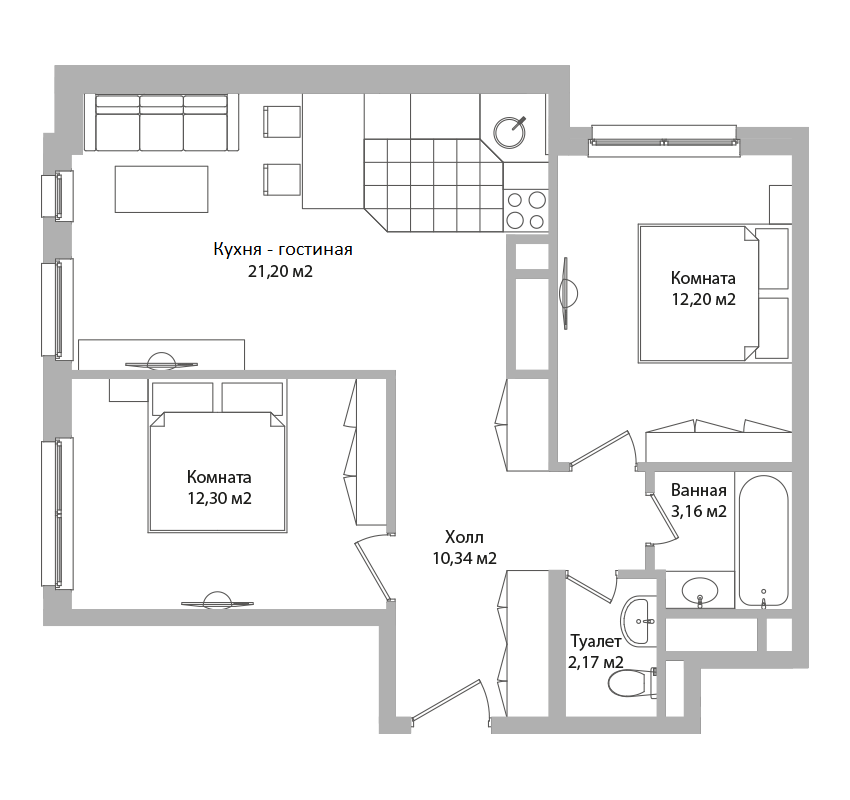 Планировка ARIUS-RESIDENCE