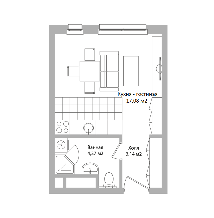 Планировка ARIUS-RESIDENCE