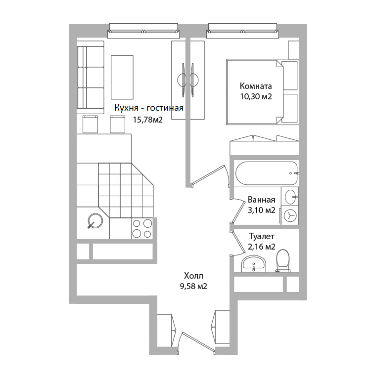 Планировка ARIUS-RESIDENCE